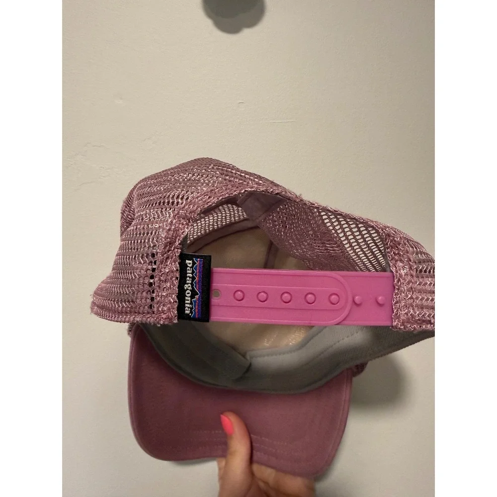 Patagonia Womens Free Hand Fitz Roy Interstate Hat Trucker Cap Pink Sunset 38198